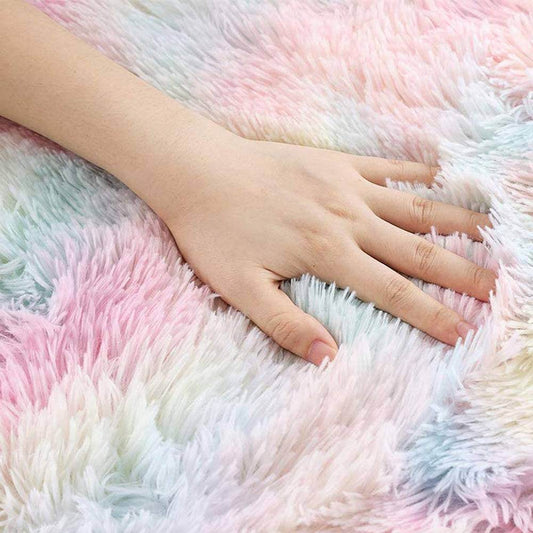 Nordic Living Room Carpet Tie-dye Sofa Coffee Table Mat Home Bedroom Bedside Blanket - VIOLA GRACE