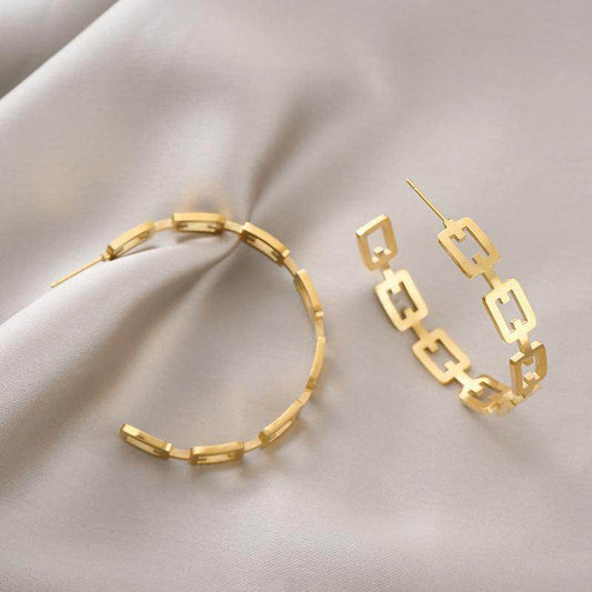 Anti-fading Titanium Steel Earrings Women unique style