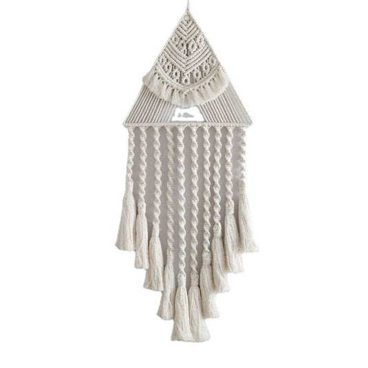 Handwoven Home Decor Triangle Dream Catcher Pendant handemade