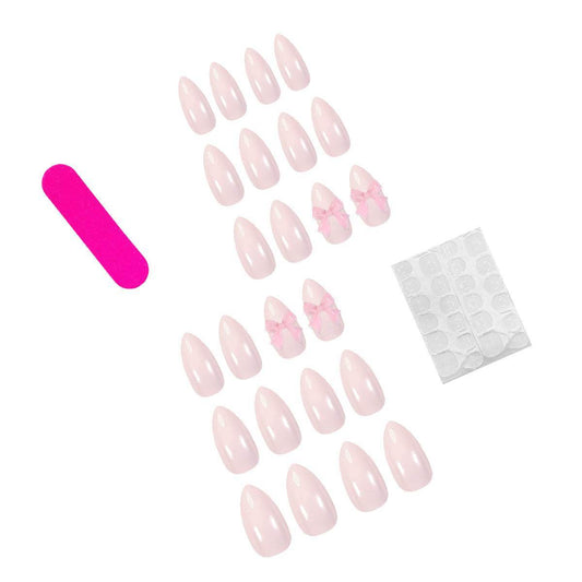 French Sweet Removable Fake Nails press on for daily wear 