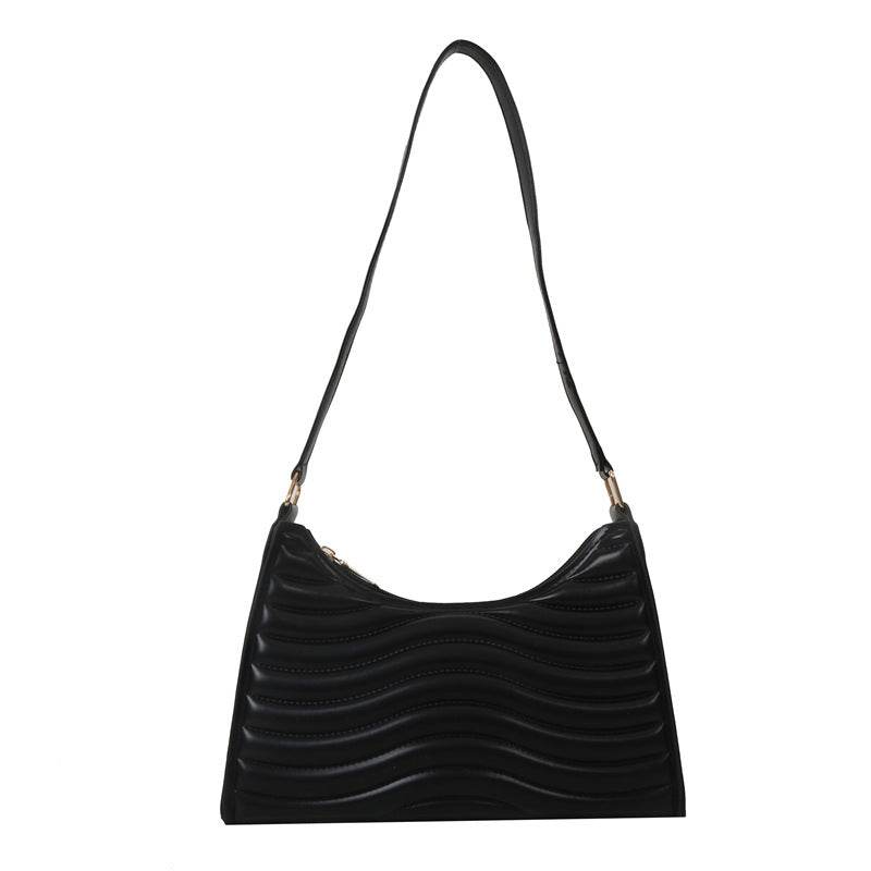 Commuter Simple Textured Underarm Bag For Women - VIOLA GRACE