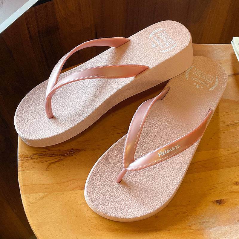 Flip-Flops Women's Outdoor Flip-flops Bathroom Beach Slippers - VIOLA GRACE