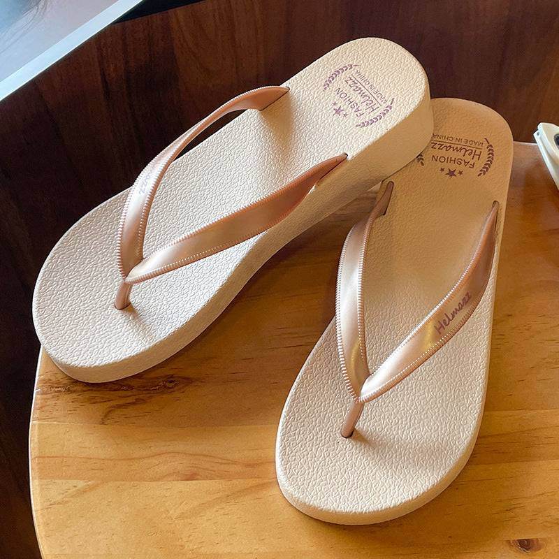 Flip-Flops Women's Outdoor Flip-flops Bathroom Beach Slippers - VIOLA GRACE